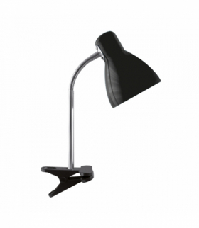 Lampka biurkowa z klipsem KATI E27 BLACK CLIP czarny Struhm 04500