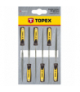 Pilniki iglaki do metalu, zestaw 6 szt. GTX TOPEX 06A010
