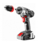 Wiertarko-wkrętarka akumulatorowa Energy+ 18V, Li-Ion, zdejmowany uchwyt 10 mm, bez akumulatora GTX GRAPHITE 58G022