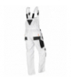 Spodnie robocze na szelkach, białe, HD, rozmiar LD/54 GTX NEO Tools 81-140-LD