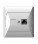 AKCENT GPK-1A/K/00 Gniazdo komputerowe pojedyncze, kat. 5e MMC, BIAŁY