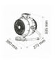 Nagrzewnica i wentylator, 2 w 1, moc 2400W, model digital GTX NEO Tools 90-071