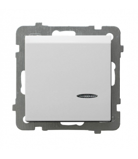 AS ŁP-15GS/m/00 Łącznik hotelowy z podświetleniem pomarańczowym, BIAŁY