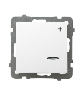 AS ŁP-4GS/m/00 Łącznik krzyżowy z podświetleniem pomarańczowym, BIAŁY