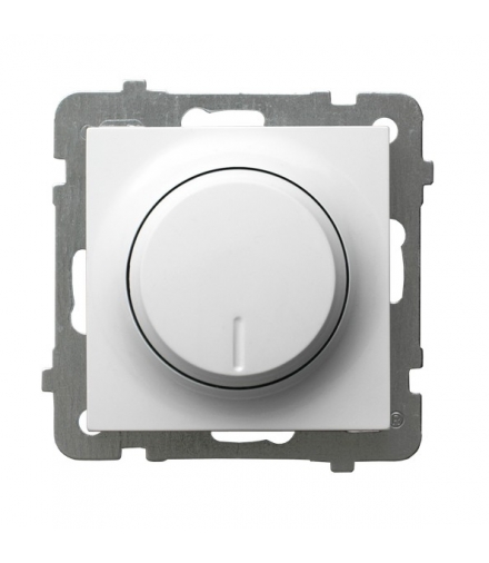 AS ŁP-8G/m/00 Ściemniacz przyciskowo-obrotowy przystosowany do obciążenia żarowego i halogenowego, BIAŁY