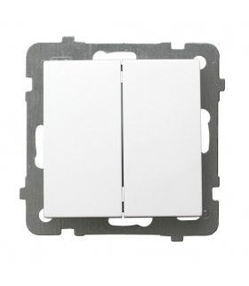 AS ŁP-9G/m/00 Łącznik schodowy + jednobiegunowy , BIAŁY