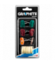 Akcesoria do miniszlifierki, szczotki polerskie, filce, zestaw 12 szt. GTX GRAPHITE 55H080