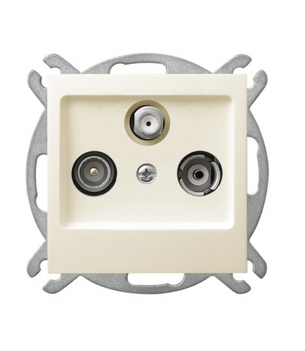 AS GPA-GS/m/27 Gniazdo RTV-SAT końcowe , ECRU