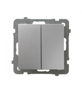 AS ŁP-10G/m/18 Łącznik podwójny schodowy , SREBRO