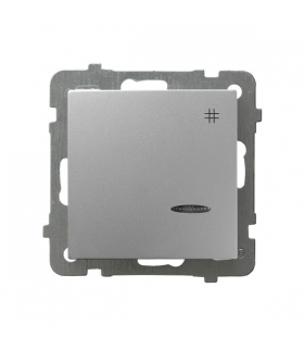 AS ŁP-4GS/m/18 Łącznik krzyżowy z podświetleniem niebieskim, SREBRO