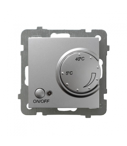 AS RTP-1G/m/18 Regulator temperatury z czujnikiem podpodłogowym, SREBRO