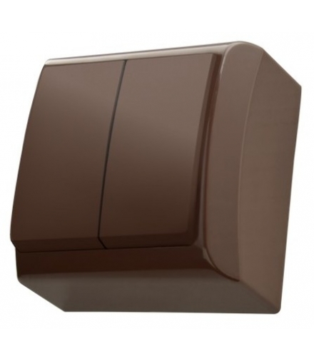 BIS ŁN-2B/24 Łącznik dwugrupowy świecznikowy , BRĄZOWY