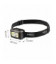 Latarka czołowa akumulatorowa USB 250 lm COB LED + czujnik ruchu GTX NEO Tools 99-073