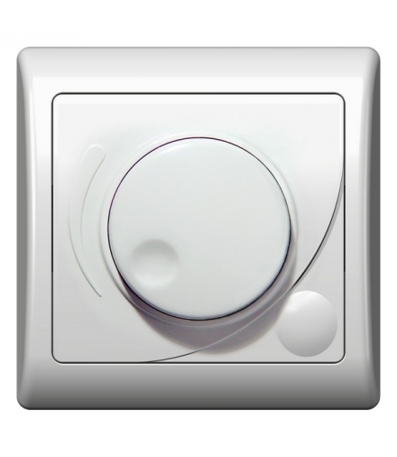 EFEKT ŁP-8FB/00 Ściemniacz przyciskowo-obrotowy przystosowany do obciążenia żarowego i halogenowego, BIAŁY