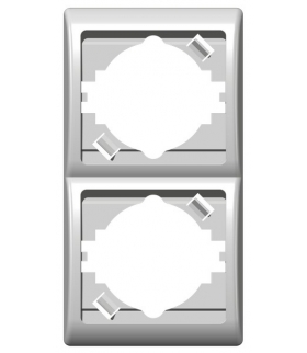 EFEKT R-2FV/00 Ramka podwójna pionowa , BIAŁY