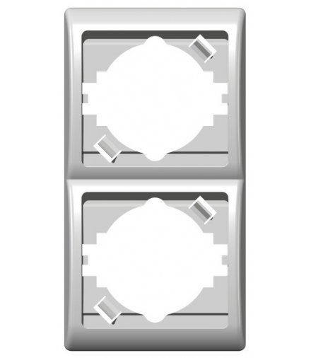 EFEKT R-2FV/00 Ramka podwójna pionowa , BIAŁY