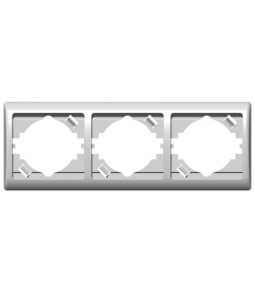 EFEKT R-3FH/00 Ramka potrójna pozioma , BIAŁY