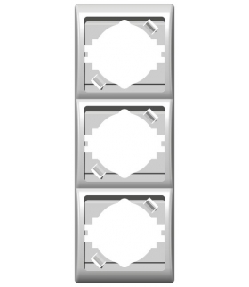 EFEKT R-3FV/00 Ramka potrójna pionowa , BIAŁY