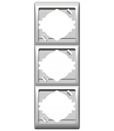 EFEKT R-3FV/00 Ramka potrójna pionowa , BIAŁY