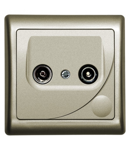 EFEKT GPA-FK/16 Gniazdo RTV końcowe , SATYNA