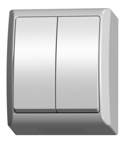 FALA ŁNH-2H/00 Łącznik dwugrupowy świecznikowy , BIAŁY