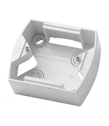 GAZELA PNP-1J/00 Puszka instalacyjna do serii GAZELA pojedyncza, BIAŁY