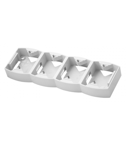 GAZELA PNP-4JV/00 Puszka instalacyjna do serii GAZELA poczwórna pionowa, BIAŁY