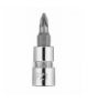Końcówka wkrętakowa PZ1 na nasadce 1/4", krótka, 37 mm GTX NEO Tools 10-319