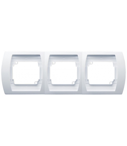 GAZELA R-3JH/00 Ramka potrójna pozioma , BIAŁY