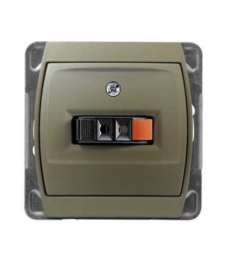 GAZELA GG-1J/m/16/16 Gniazdo głośnikowe pojedyncze , SATYN/SATYN