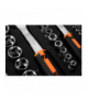Klucze nasadowe 1/2", 3/8", 1/4", zestaw 219 szt., CrV GTX NEO Tools 10-076