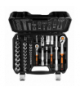 Klucze nasadowe 1/2", 1/4", zestaw 73 szt., CrV GTX NEO Tools 10-054