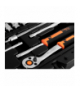 Klucze nasadowe, 1/4”, CrV, zestaw 46 szt. GTX NEO Tools 10-004