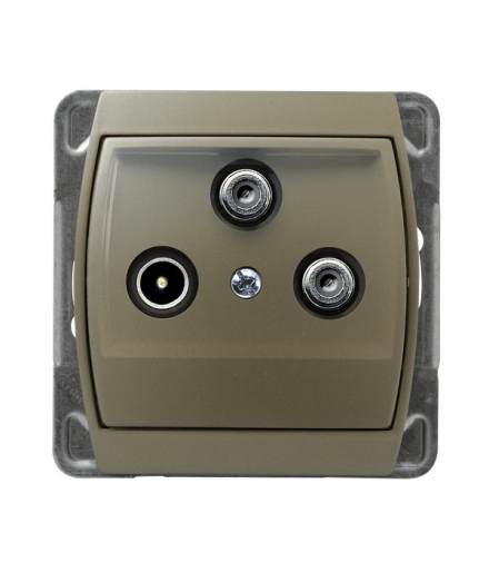 GAZELA GPA-J2S/m/16/16 Gniazdo RTV-SAT z dwoma wyjściami SAT , SATYN/SATYN