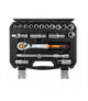 Klucze nasadowe 1/2", zestaw 20 szt., CrV GTX NEO Tools 10-032
