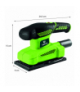 Szlifierka oscylacyjna 150W, stopa 90 x 187 mm GTX VERTO 51G326