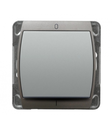 GAZELA ŁP-11J/m/18/23 Łącznik dwubiegunowy , SREBRO/TYTAN