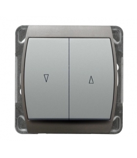 GAZELA ŁP-7J/m/18/23 Łącznik żaluzjowy , SREBRO/TYTAN