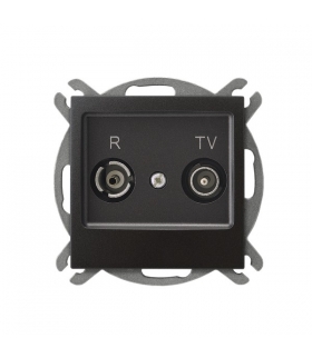 IMPRESJA GPA-10YP/m/50 Gniazdo RTV przelotowe 10-dB , ANTRACYT