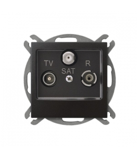 IMPRESJA GPA-YS/m/50 Gniazdo RTV-SAT końcowe , ANTRACYT