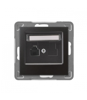 IMPRESJA GPT-1Y/m/50 Gniazdo telefoniczne pojedyncze , ANTRACYT