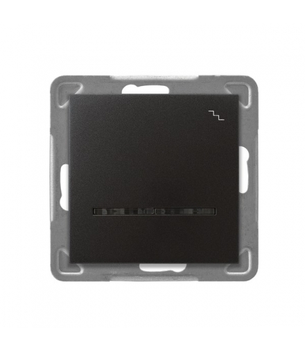 IMPRESJA ŁP-3YS/m/50 Łącznik schodowy z podświetleniem niebieskim, ANTRACYT