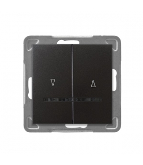 IMPRESJA ŁP-7YS/m/50 Łącznik żaluzjowy z podświetleniem niebieskim, ANTRACYT