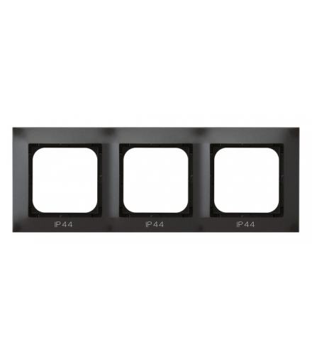 IMPRESJA RH-3Y/50 Ramka potrójna do łączników IP-44 , ANTRACYT