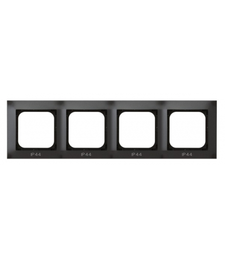 IMPRESJA RH-4Y/50 Ramka poczwórna do łączników IP-44 , ANTRACYT