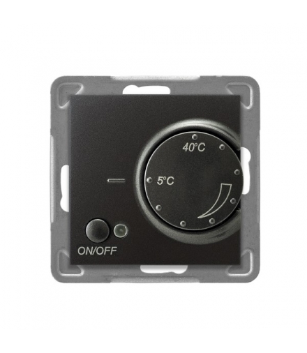 IMPRESJA RTP-1Y/m/50 Regulator temperatury z czujnikiem podpodłogowym, ANTRACYT