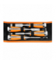 Dłuta 6, 12, 18, 24, zestaw 4 szt. Uchwyt dwukomponentowy. Pakowane w etui GTX NEO Tools 37-900