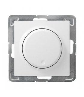 IMPRESJA ŁP-8Y/m/00 Ściemniacz przyciskowo-obrotowy przystosowany do obciążenia żarowego i halogenowego, BIAŁY