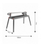 Przecinarka do glazury 1200W, 230x25, zakres ciecia 1000 mm GTX GRAPHITE 59G891