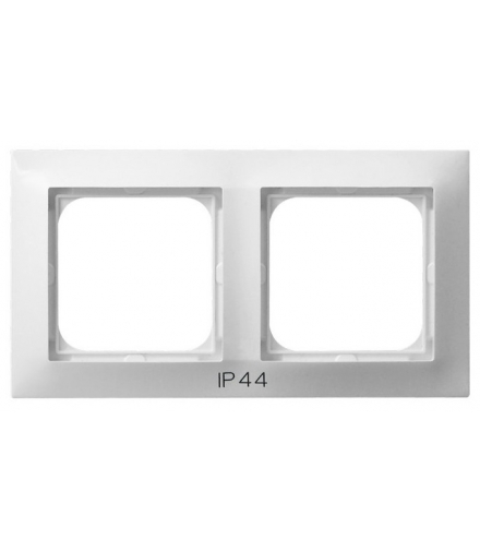 IMPRESJA RH-2Y/00 Ramka podwójna do łączników IP-44 , BIAŁY